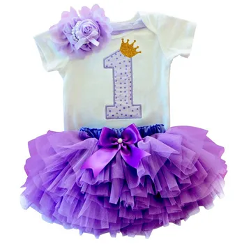 Ładna z ciebie dziewczyna 1-urodziny zestawy Baby Girl Party Wear Nowonarodzony Infant Clothing Tutu Cake Smash Dress stroje odzież 12 miesięcy