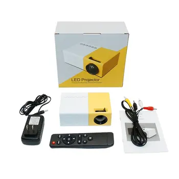 Żółty Yg200 J9 Home Mini projektor led przenośny projektor obsługuje wysoką rozdzielczość 1080P US dropshipping 11 dni