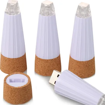 Взрывозащищенная led korek butelki lampa USB ładowanie, błyszcząca pokrywa butelki nadaje się do baru Sypialnia Sypialnia oświetlenie dekoracyjne