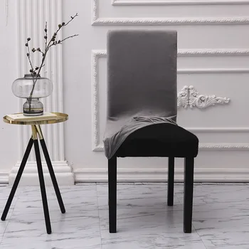 1/4/6 szt jednolity kolor pokrywa krzesła elastan stretch elastyczne osłony krzesła pokrowce do jadalni sala stylu, kuchnia ślub