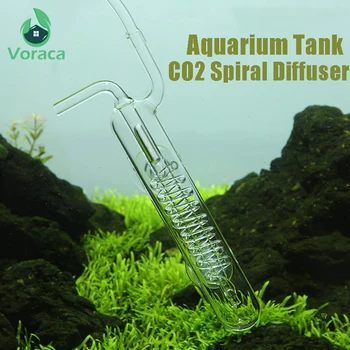 1 akwarium zbiornik CO2 dyfuzor spiralny szklany bańka licznik atomizer tank CO2 sprzęt regulator do lądowania z przyssawką