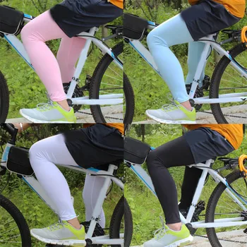 1 para unisex jazda na Rowerze przeciwsłoneczna UV-etui rękawy uciskowe na nogi chłodne lato EDF88