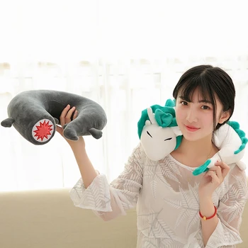 1 twórczy anime Dragon U w kształcie pluszowe poduszki nadziewane miękka kreskówkowe pluszowe lalka słodki prezent dla dzieci
