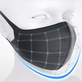 10/20 szt. usta czapki zmywalne pielęgnacja twarzy zmywalne pm25 maski do twarzy do prania 3D lód jedwab bawełna zaczep maski Maski wielokrotnego użytku