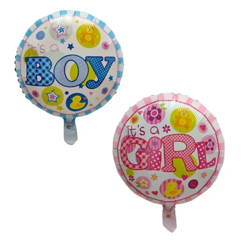 10szt 18 cali Baby Boy Girl фольгированные balony to chłopiec dziewczynka hel butla dzieci Urodziny dekoracje Baby Shower Air Globos
