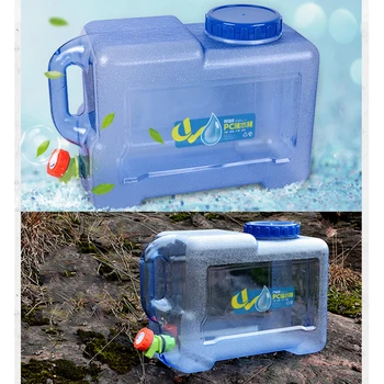 12L otwarty zbiornik wody na camping piknik wiadro wody pojemnik na wodę z kranem do jazdy piesza żywności PC skrzynia wody