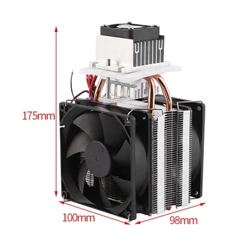 12V 6A termoelektryczny półprzewodnikowy chłodnica Peltiera chłodzenie system chłodzenia zestaw chłodnica wentylator do chłodzenia powietrza