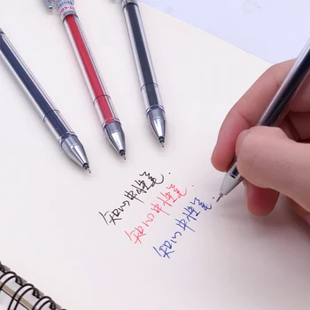 12pcs ZHIXIN 3 kolory żel pen test dobra wysoka pojemność czarny czerwony niebieski atrament tusz długopisu biuro szkolne G-2501