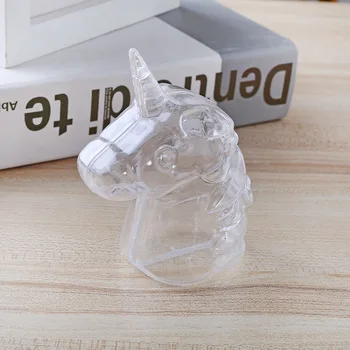 12pcs plastikowe Jednorożec formy Kani leczyć chocolate box dzieci Jednorożec urodziny Jare Bag wypełniacze Baby Shower dekoracji
