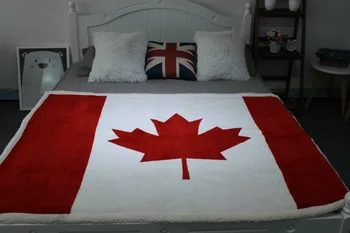 130 cm*150 cm Kanada USA USA wielka Brytania Anglia flagi brytyjskiej polar miś futerko TV sofa prezent rzucić koc koce pledy