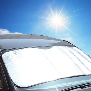 140*70 cm ochrona przed promieniowaniem UV Srebrny przednią szybę samochodu osłona przeciwsłoneczna okna osłona przeciwsłoneczna osłona przeciwsłoneczna daszek folia do bocznego okna samochodu akcesoria