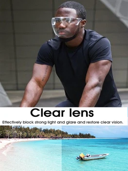 1szt jasne pełne przedniej tarczy unisex przewymiarowane osłona przeciwsłoneczna okulary plastikowe lekkie okulary dla mężczyzn i kobiet kosmicznego