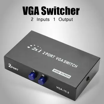 2 w 1 VGA Przełącznik Splitter synchronizacja danych VGA Monitor Switch VGA Splitter