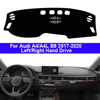 2 warstwy pokrywa desce rozdzielczej samochodu kreska mata dywan i narzuta do Audi A4 A4L B9 2017 2018 2019 2020 LHD RHD Auto Sunshade Anti-dirty