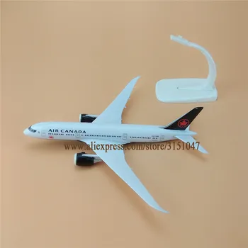 20 cm czarny nowy Air Canada B787 Boeing 787 Airlines model samolotu stop metalu do odlewania pod ciśnieniem model samolotu Airways prezent