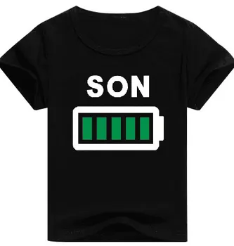 2018 nowy, rodzinny zdaniem lato mama tata corka syn koszulka Damska t-shirt zabawny akumulator kobieta odpowiedni krótki rękaw t-shirt