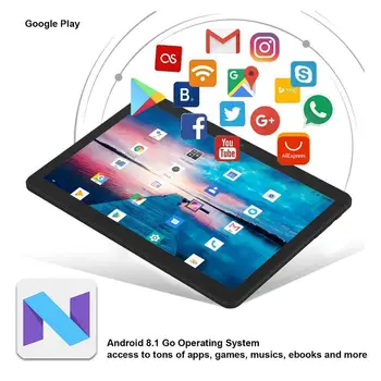 2020 Tablet Android 8.0 Octa Core 10.1 inch Tablet PC 6GB RAM 128GB ROM 8.0 MP WIFI, A-GPS, 4G LTE 2.5 D hartowane szkło IPS 1280x800