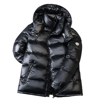 2020 jesień i zima nowy męski casual kurtka puchowa z kapturem gruba i ciepła męska zimowa odzież 2008