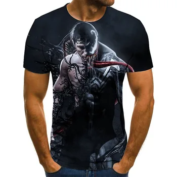 2020 koszulka męska najnowsza kreskówka venom koszula 3D drukowanie t-shirt męska damska casual shirt sportowa fitness koszulka t-Shirt top