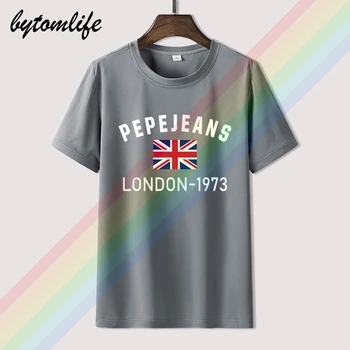 2020 najnowsza retro Pepe-Jeans-London casual t-shirt męska letnia czarna bawełna z krótkim rękawem O-neck t-shirt topy tee unisex