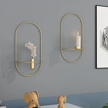 2020 sztuka współczesna 3D ścienny świecznik geometryczny herbata światło, wystrój domu rzemiosła dekoracje ślubne