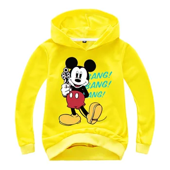 2021 Mickey bluza z nadrukiem dla dzieci bluzki dla chłopców, dziewczynek sweter Bluza hip-hop główne płaszcz odzież Dziecięca dla dziewczynek, odzież