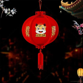 2021 zodiak chiński rok Byka z Nowym rokiem lampa dekoracji domu dobre życzenia dla przyjaciela rodziny S7
