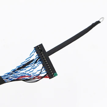 250 mm/450 mm z haczykami kabel LVDS FIX-30P-D8 FIX 30Pins D8 podwójny 2ch 8bit 1.0 mm krok dla 17-21 wyświetlacz LCD kontroler panelu