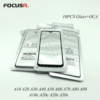 2in1 A70 ekran LCD panel dotykowy zewnętrzna szklana pokrywa z 175um OCA dla Samsung A10-A80 A20e A20s A30s telefon dotykowy panel