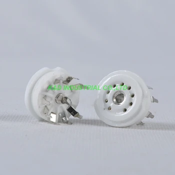 2szt 9pin Noval Tube Socket PCB ceramika dla 12AX7 12AU7 lampowy wzmacniacz