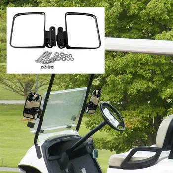 2szt lusterko boczne Lusterko do golfa-kart Mr020 Golf Cart lusterka uniwersalne składane lusterko wsteczne do klubu golfowego samochodu 18 X 14 cm#P10