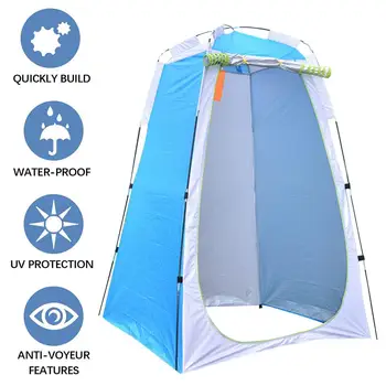 3 kolory basen przenośny prywatność prysznic toaleta namiot camping podręczny namiot zmiana namioty UV funkcja toaletowy namiot 1 - 2 osoby