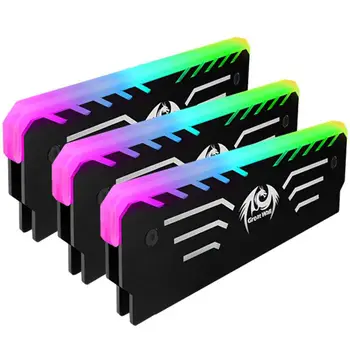 3 pin RGB Memory Vest LED 256 kolorów efekt świetlny anoda aluminiowa chłodnica radiator chłodzący kamizelka DIY PC Game RAM DDR3 DDR4