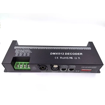 30-kanałowy RGB DMX512 dekoder LED Strip Controller 60A DMX Dimmer PWM Driver Input DC-9-24V 30CH DMX Decoder Light Control