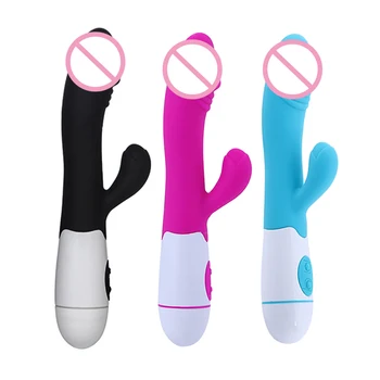 30 prędkości silikonowe erotyczne sex zabawki dla kobiet G-spot masaż dildo wibrator silny VibratingVagina masażer seks podwójne wibratory A3