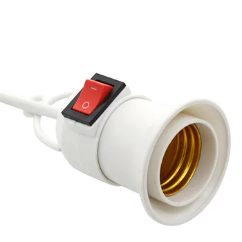 5 m EU Plug 4.0 mm E27 śruba podwieszany typ z walcówki uchwytem żarówki dwufazowy wtyk z wyłącznikiem listwa uchwyt lampy