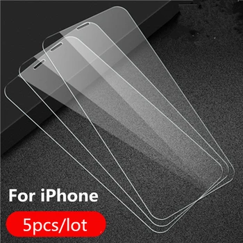 5 szt./lot, hartowane szkło iPhone SE 2020 11 XS Screen Protector Cover Film For iPhone 12 6.7/6.1/5.4 cale szkło ochronne Fil