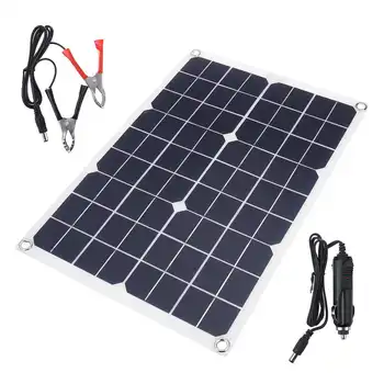 50W Solar Panel Solar Charge Controller 2 USB Power Bank Board 12V/24V Auto LCD Display PWM Solar Panel Regulator