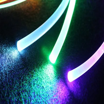 5m factory sale 2.5 mm Side glow plastic optical fiber cable for lighting light decoration 10m 100M