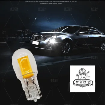 5szt T13 LED 12V reversed lamp Cars lampka 0.8 W, światło białe wysokotemperaturowy trwałe szkło szerokość t13 small car Light
