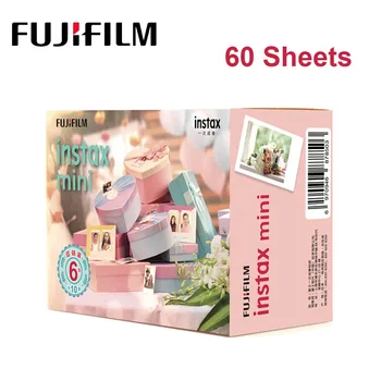 60 arkuszy Fujifilm Instax Mini Film Instant Camera White Edge Photo Paper dla aparatu Instax Mini LiPlay 9 8 7s 25 70 90 SP-2