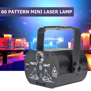 60 modeli LED laser projektor światło, dekoracje Party w domu 180Degree ręczne obracanie USB Akumulator klub DJ disco Sceniczny światło