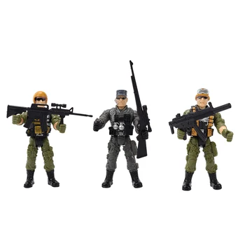 8 szt./kpl. figurka wojskowych żołnierzy model swat piasek dekoracja stołu zabawki dla chłopców model plastikowy figurka zabawka broń