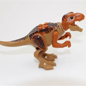 8szt Jurajski dinozaurów budulcem zabawka figurka Индораптор welociraptor Трицератоп Индомирус T-Rex World Blocks