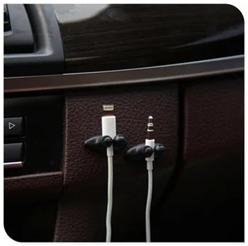 8x ładowarka samochodowa linia kabel USB klip akcesoria naklejki dla Toyota Prius 4Runner Sienna i-TRIL PRADO Tacoma RAV4 Auris Aygo