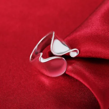 925 znaczek srebrny unikalna konstrukcja pierścienia osobowość geometryczny wielki palec palec pierścień Bague anillos dla kobiet prezenty ślubne Nowy