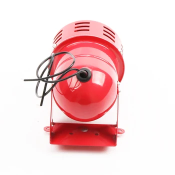AC 220 v 110 v DC 12 v 24 v 110 db czerwony mini metalowy silnik Syrena przemysłowa alarmy dźwięk elektryczny zabezpieczenie przed kradzieżą MS-190