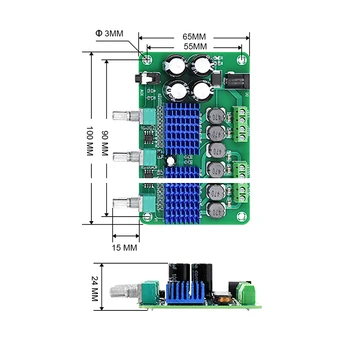 AIYIMA Amplificador Audio 2.1 Channel TDA3116D2 wzmacniacz cyfrowy 50Wx2+100W wzmacniacz dźwięku subwoofera głośnik wzmacniacze sterowania głosem