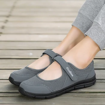 ALIUPS damskie obuwie sportowe letnie oddychające markowe buty uliczne netto antypoślizgowe Damskie buty do biegania Damskie lekkie mieszkania