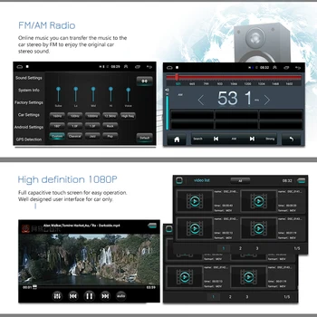AMPrime Android 6.0 2 Din Car Radio 7-calowy ekran dotykowy odtwarzacz MP5 z Bluetooth, USB, GPS, 2G + 32G obsługa pamięci 4G SIM